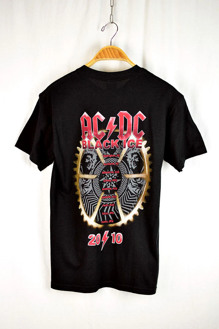 Deadstock 2010 AC/DC 'Black Ice' Tour T-Shirt - Image 3
