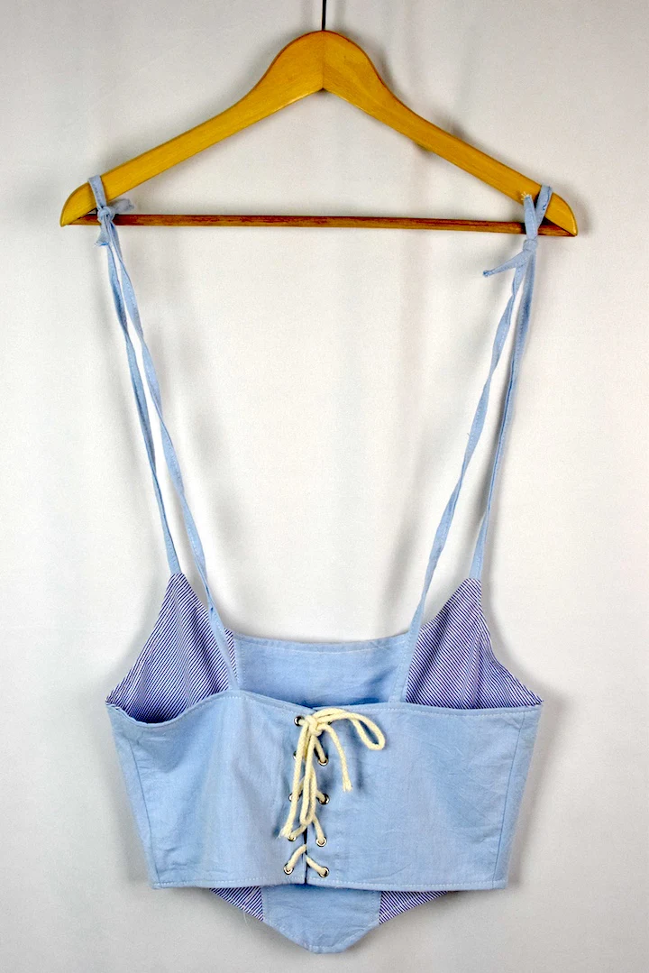 Reworked Ralph Lauren Brand Corset Style Top - Image 4