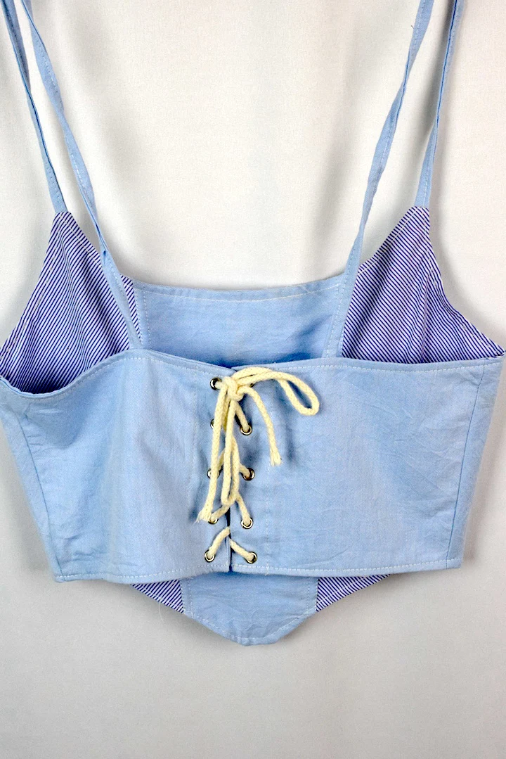 Reworked Ralph Lauren Brand Corset Style Top - Image 5