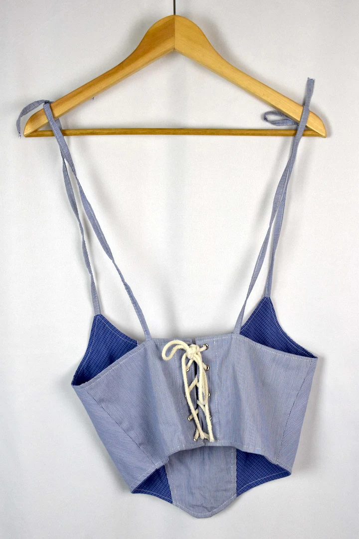 Reworked Ralph Lauren Brand Corset Style Top - Image 3