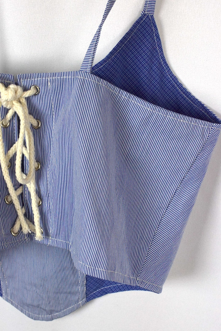 Reworked Ralph Lauren Brand Corset Style Top - Image 4