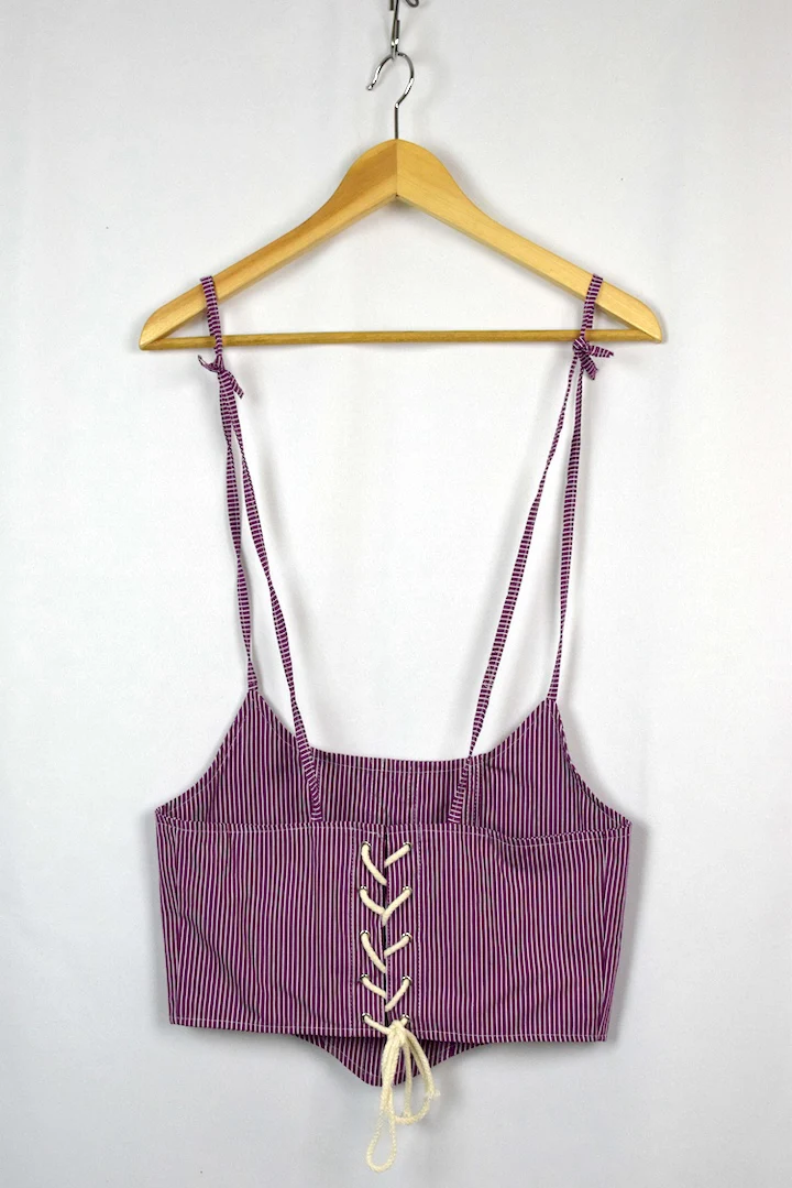 Reworked Ralph Lauren Corset Style Top - Image 3