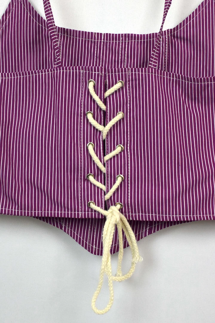 Reworked Ralph Lauren Corset Style Top - Image 4