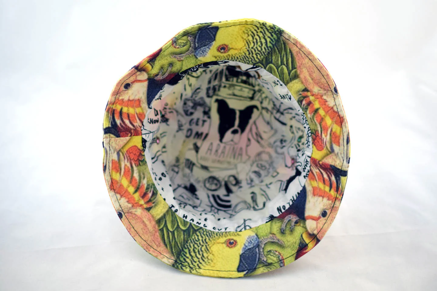 NEW All Over Parrot Print Bucket Hat - Image 3