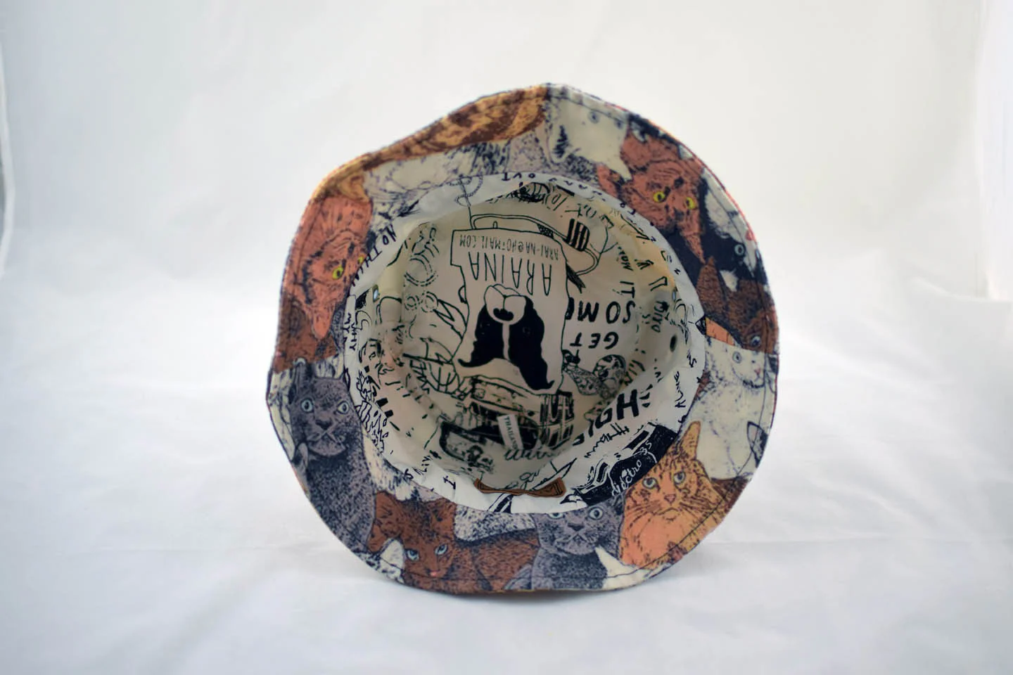 NEW Cats Print Bucket Hat - Image 3