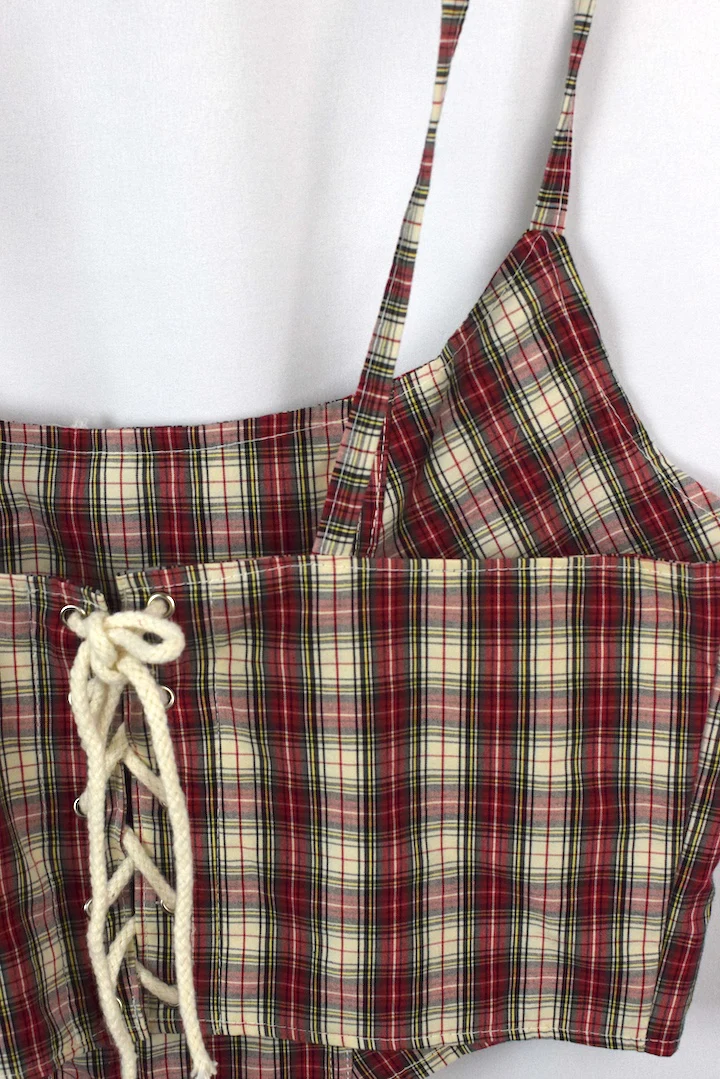 Reworked Ralph Lauren Brand Corset Style Top - Image 4