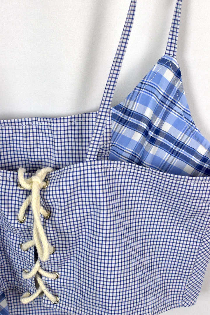 Reworked Ralph Lauren Brand Corset Style Top - Image 5