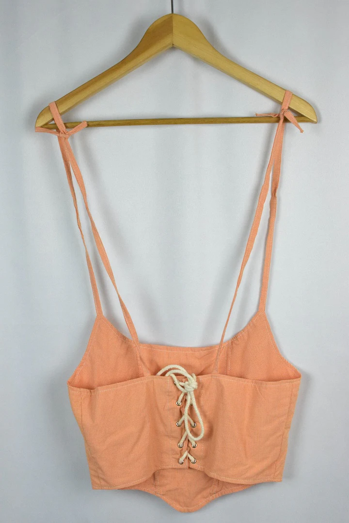 Reworked Ralph Lauren Band Corset Style Top - Image 3