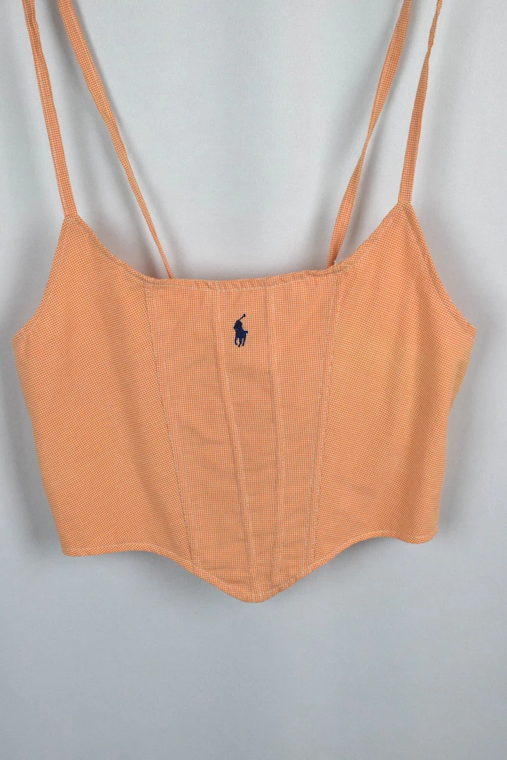 Reworked Ralph Lauren Band Corset Style Top - Image 4