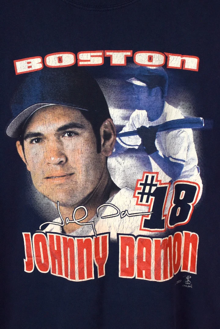 2002 Johnny Damon Boston Red Sox MLB T-shirt - Image 3
