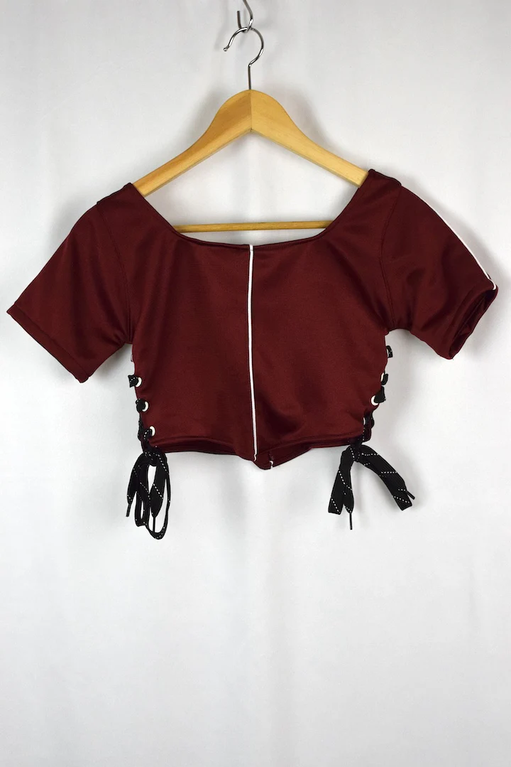 Reworked Nike Brand Crop Sports Top - Image 6