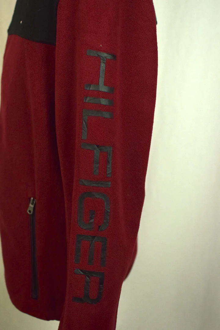 Red Tommy Hilfiger Fleece Hoodie - Image 3