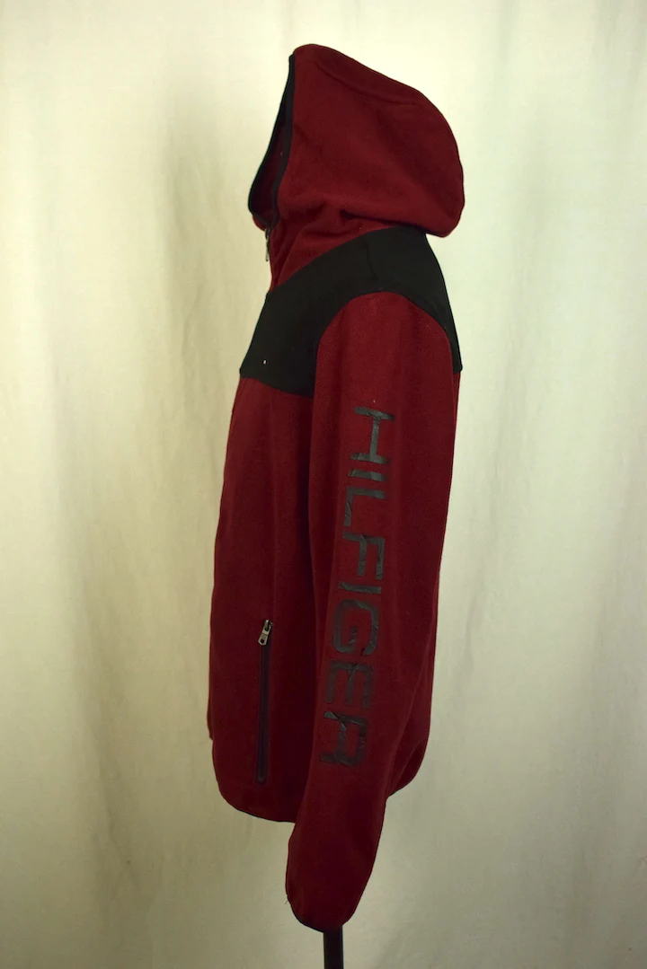 Red Tommy Hilfiger Fleece Hoodie - Image 4